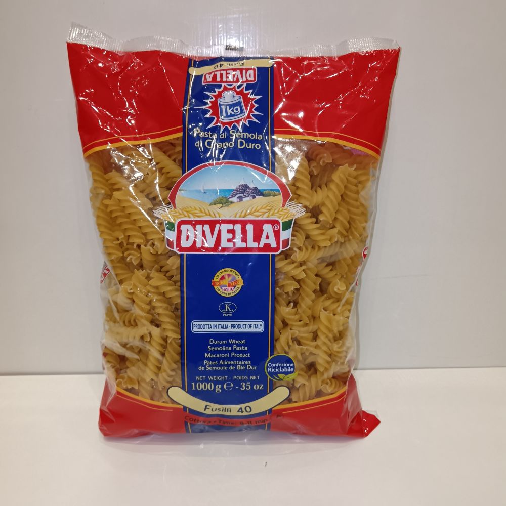 divella-fusilli Divella Tészták 1kg (Többféle)